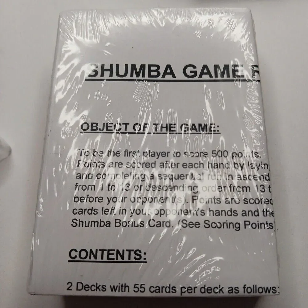 Shumba Card Game New in Hard Plastic Case 2 Decks Lion African Card Games Books